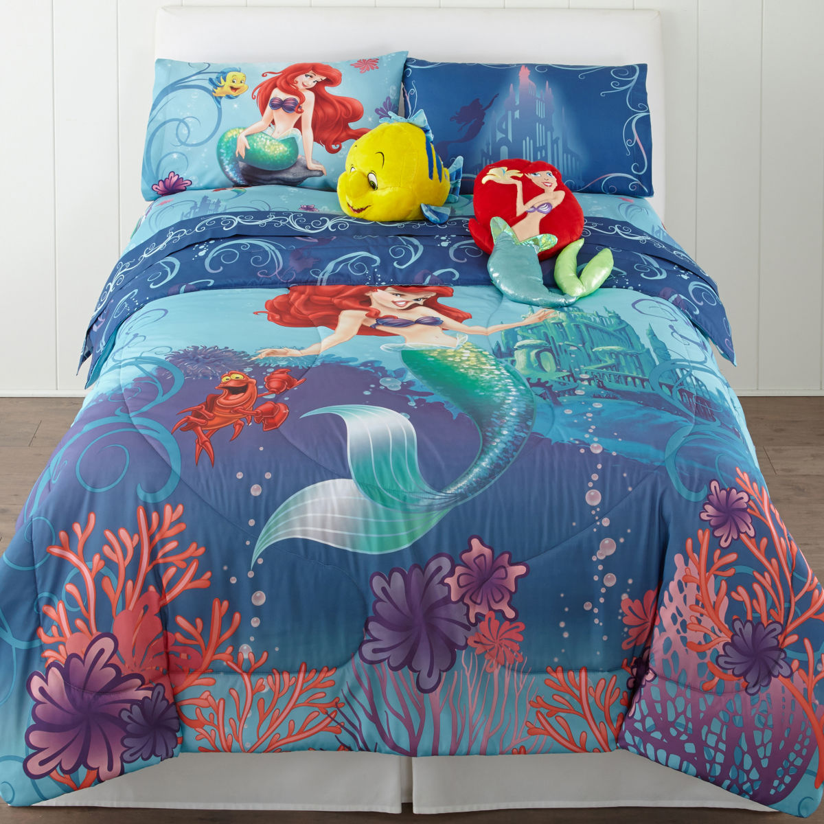 1200x1200 Beautiful Little Mermaid Twin Bedding - Ariel Sketch Bedding