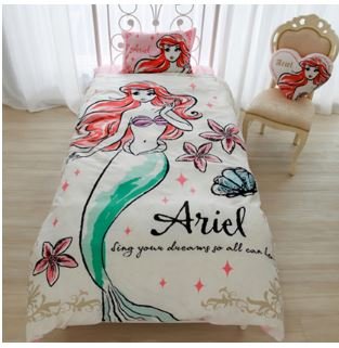 313x321 Disney Ariel Duvet Cover, Sheets, Pillow Case Three - Ariel Sketch Bedding