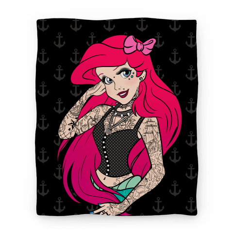 484x484 Collection Of Free Ariel Drawing Punk. Download On Ubisafe - Ariel Sketch Blanket