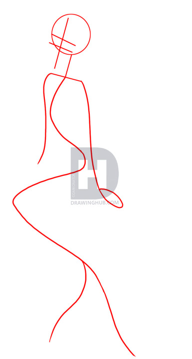 385x720 How To Draw Ariel, Step By Step, Drawing Guide, By Darkonator - Ariel Sketch Blanket