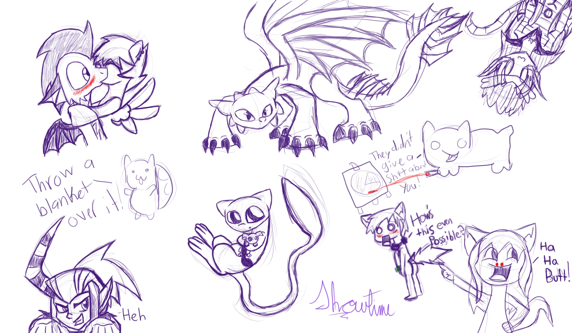 1920x1118 Tablet Sketch Dump By Showtimeandcoal - Ariel Sketch Blanket