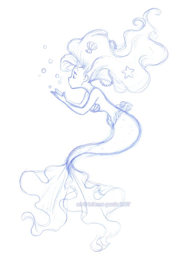 635x900 Disney Mermaid Disney Sketch Disney Princesses Ariel The - Ariel The Little Mermaid Sketches