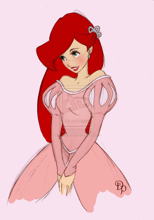 500x713 Ariel Little Mermaid Sketch By ~deednoxious - Ariel The Little Mermaid Sketches