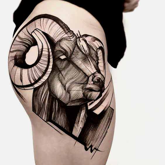 550+ Free Download Tattoo Design Aries Zodiac HD Tattoo Images