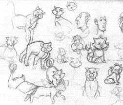 252x216 Scales And Arpeggios Richard M. Sherman And The Of The - Aristocats Sketches