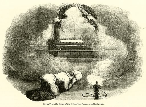 512x375 Probable Form Of The Ark Of The Covenant, Exodus Xxv - Ark Of The Covenant Sketch