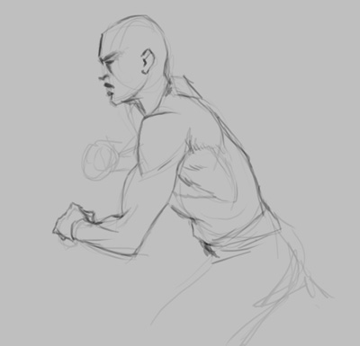 400x385 Full Tutorial Drawing Arm Muscle, Bicep Tricep Shoulder - Arm Muscle Sketch