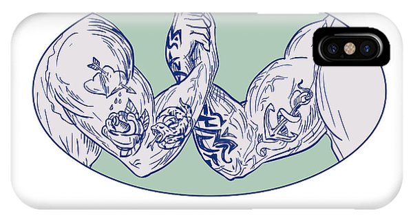 600x320 Arm Wrestling Iphone Cases Fine Art America - Arm Wrestling Sketch