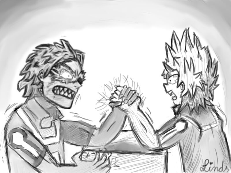 800x600 Arm Wrestling My Hero Academia Amino - Arm Wrestling Sketch