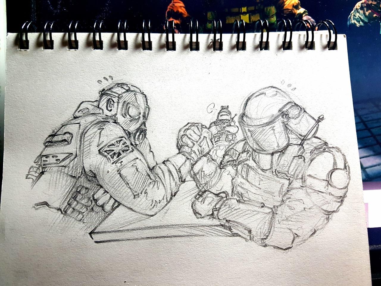 1280x960 Arm Wrestling Sledge, Montagne (With Tachanka) Rainbow6 - Arm Wrestling Sketch