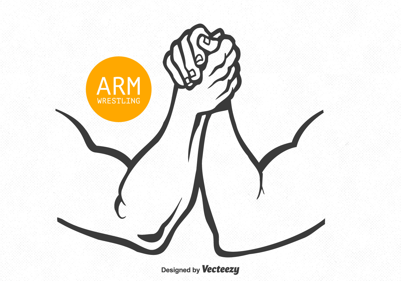 1400x980 Arm Wrestling Free Vector Art - Arm Wrestling Sketch
