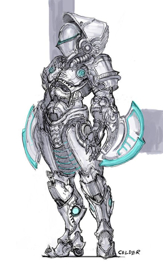 570x921 Artstation - Armor Sketch