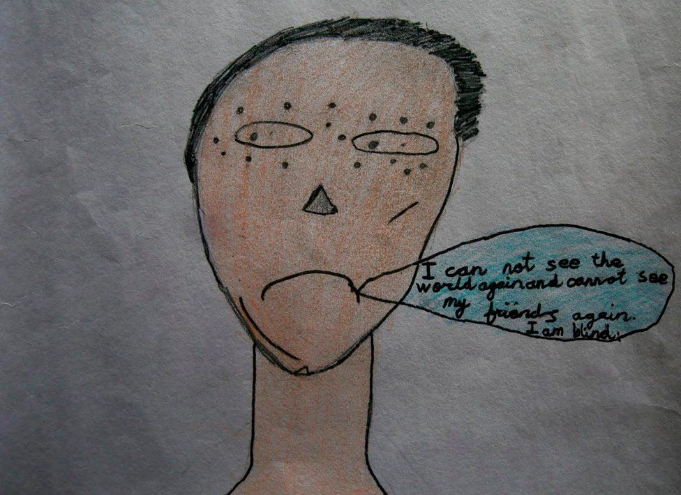 976x710 The Stolen Childhoods Of Kashmir In Pencil And Crayon - Army Guy Sketch