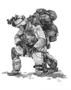 236x299 Army Soldier Drawing C R E A T I V E A R T Soldier - Army Man Sketch