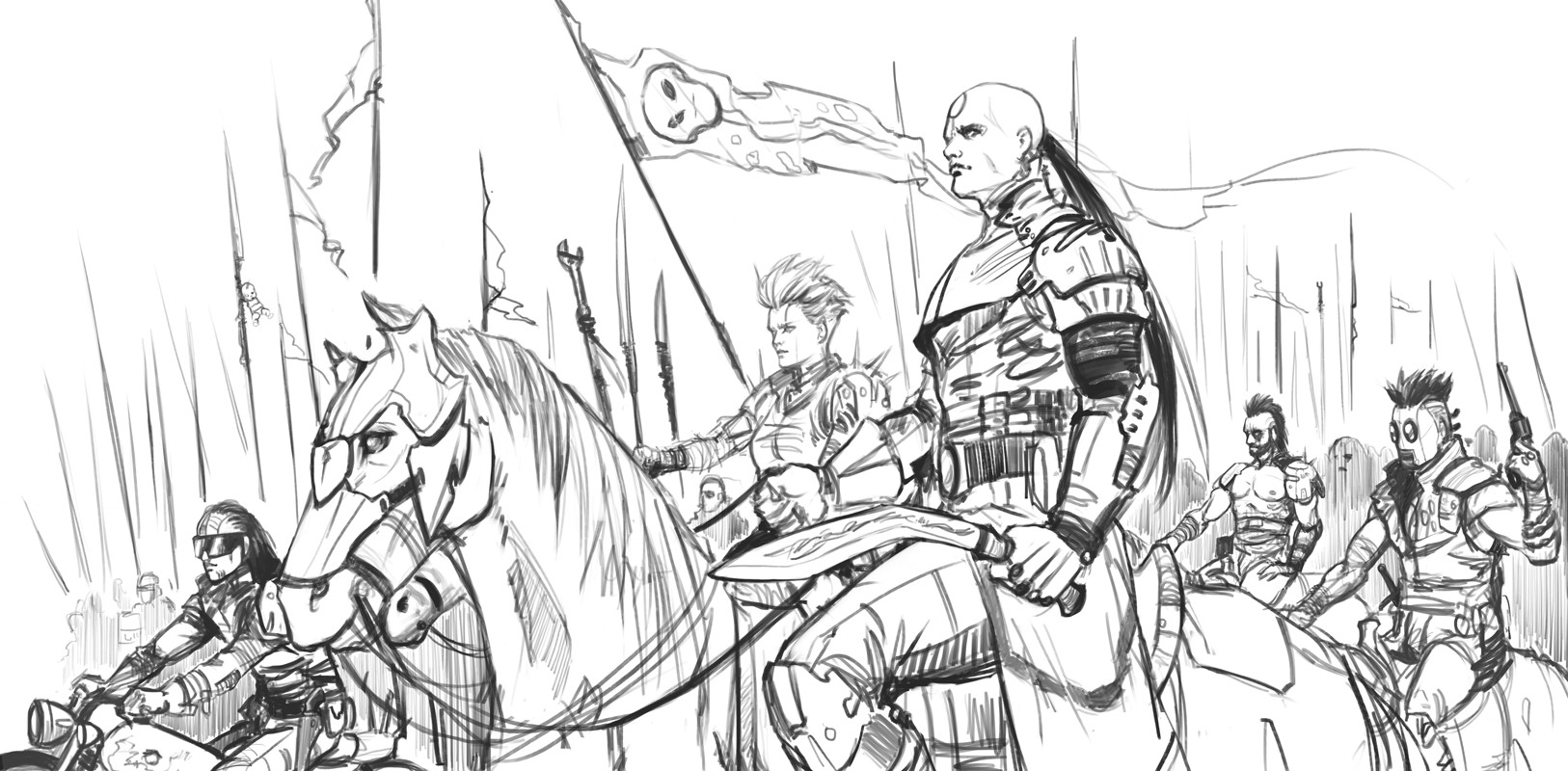 1626x800 Artstation - Army Sketch