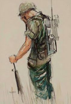 236x343 Drawn Soldier Patriotic Soldier - Army Soldier Sketch