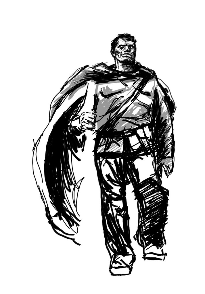 713x1024 Panzercobra Final Sketch Of Red Army Soldier With Anti Tank Rifle - Army Soldier Sketch