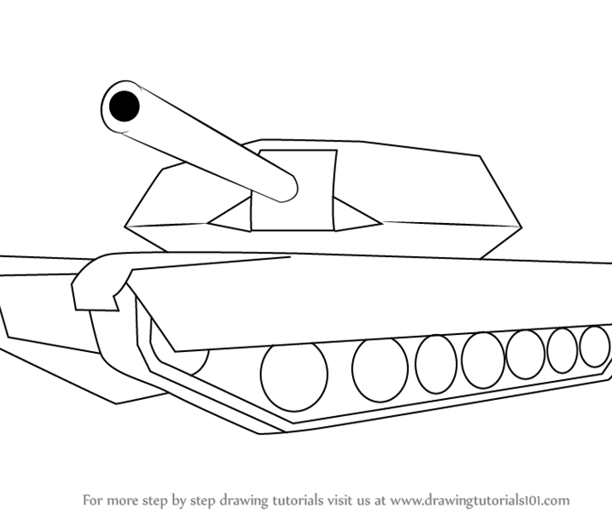 Army Tank Sketch at PaintingValley.com | Explore collection of Army ...