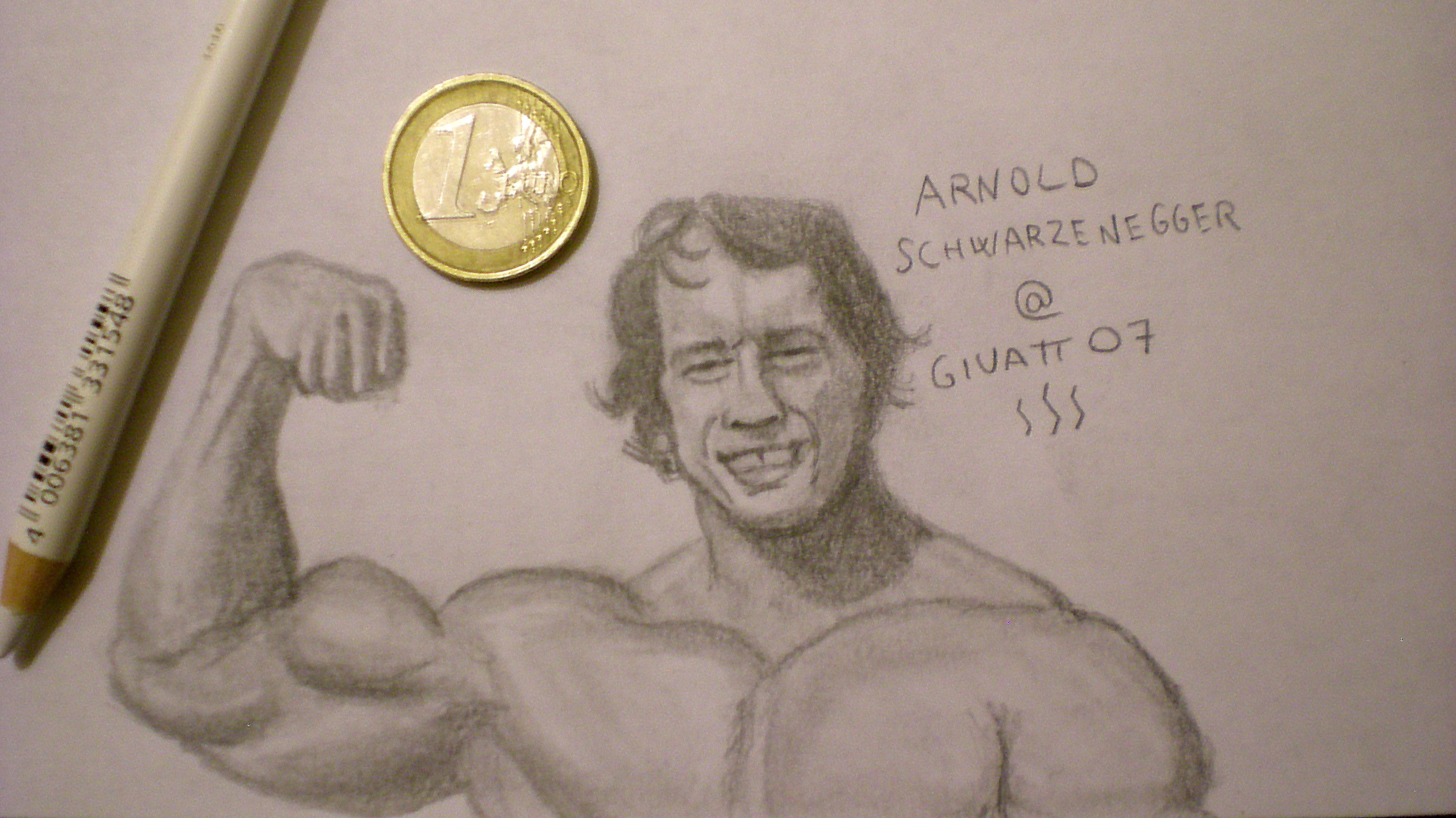 3072x1728 Arnold Schwarzenegger Tiny Sketch Portrait - Arnold Schwarzenegger Sketch