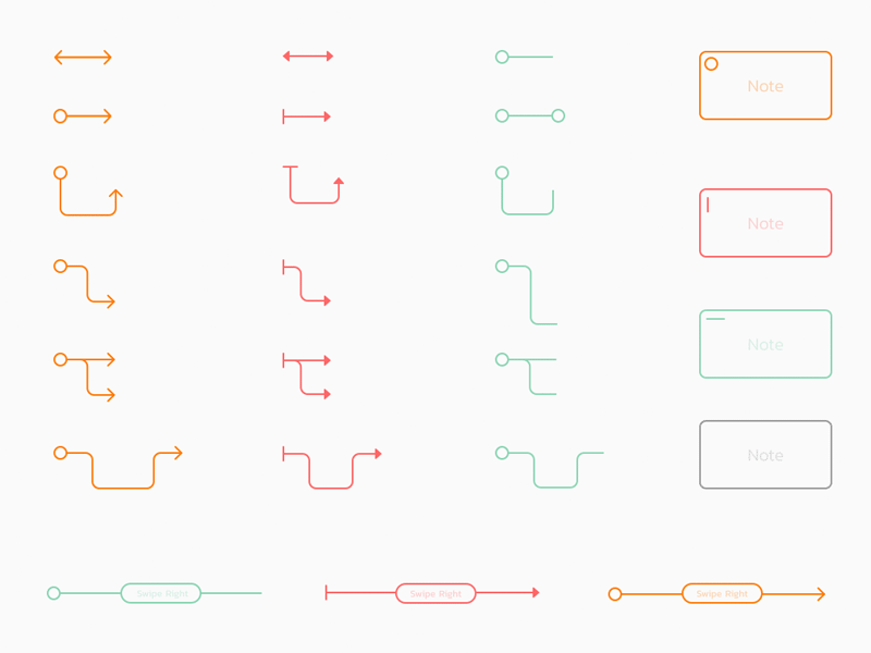 800x600 Arrows Wireframe Kit Sketch Freebie - Arrow Sketch