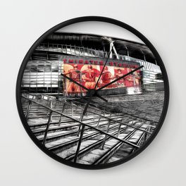 264x264 Arsenal Sketch Wall Clocks Society6 - Arsenal Sketch