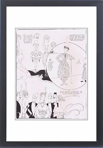 349x500 Framed Artwork Of Art Deco Sketches By Fish Describing The - Art Deco Sketches