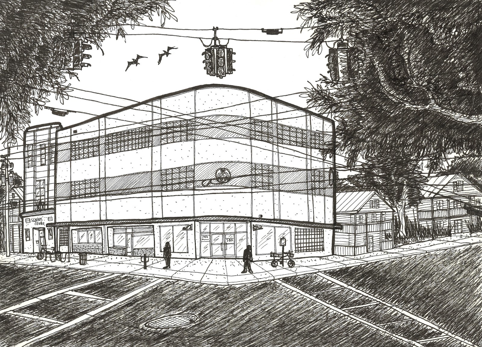 1600x1152 Urban Sketchers Washington Dc Art Deco In Key West, Fl, U.s.a. - Art Deco Sketches