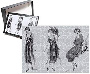 355x295 Photo Jigsaw Puzzle Of Art Deco Fashion Sketches - Art Deco Sketches