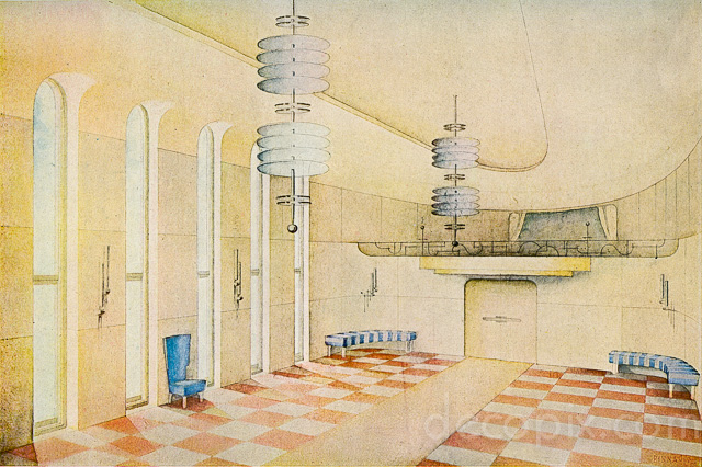 640x426 Art Deco Architecture Drawings Gallery Decopix - Art Deco Sketches