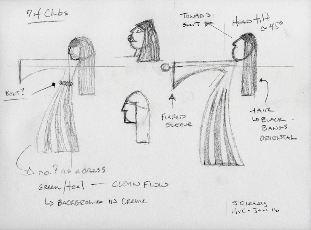 1050x776 Art Deco Playing Card On Behance - Art Deco Sketches