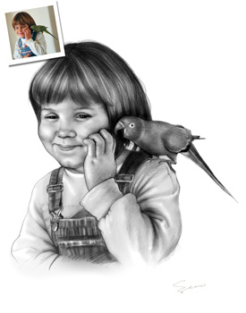 275x350 Kids Art From Photo - Art Gallery Sketch