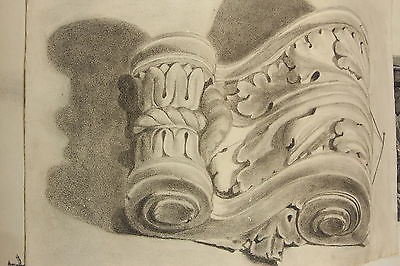 400x266 Art Nouveau Student Art Charcoal Drawing Sketches Study In Columns - Art Nouveau Sketches