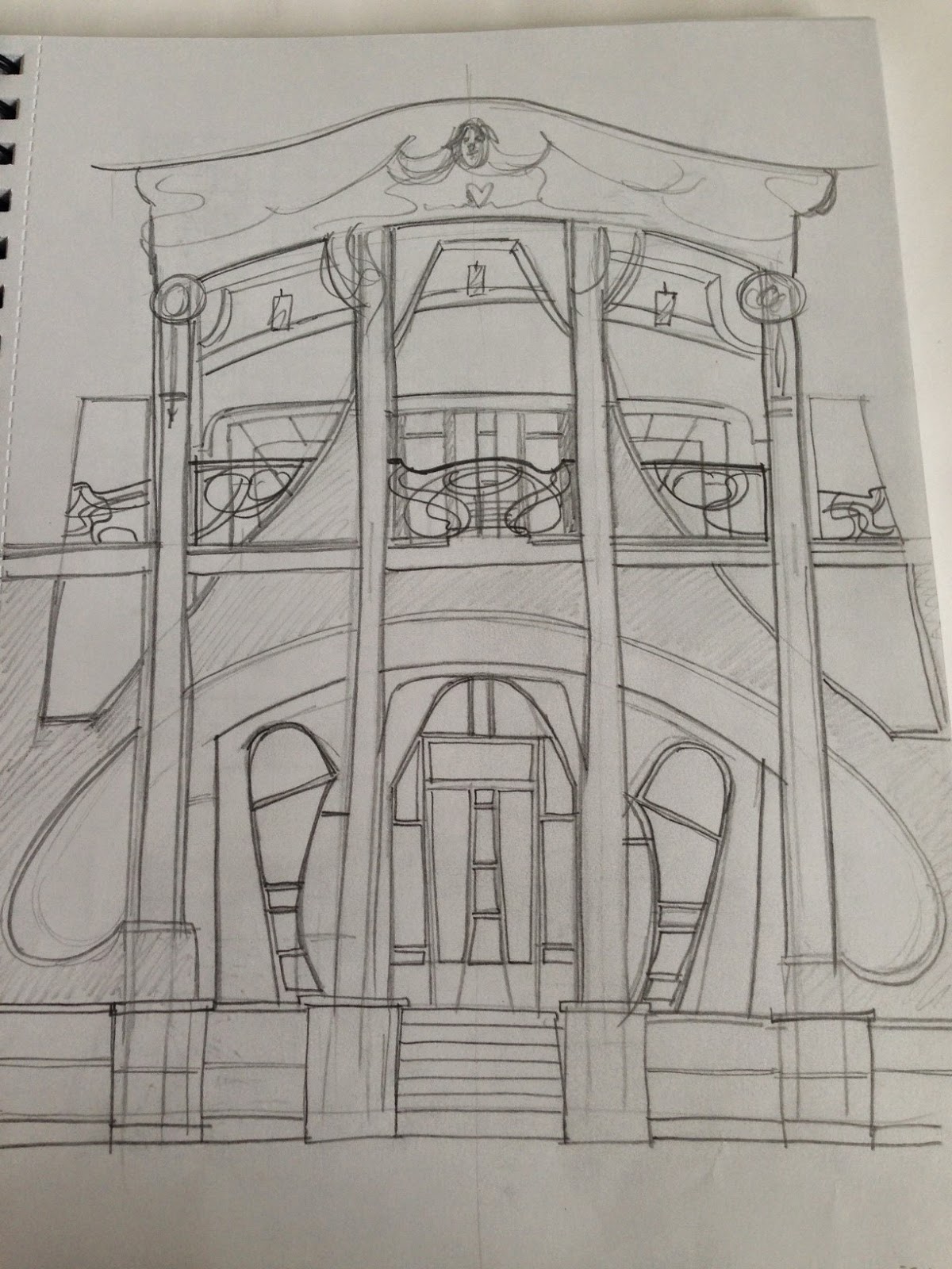 1200x1600 Emma Morley Anastasia Thumbnails - Art Nouveau Sketches