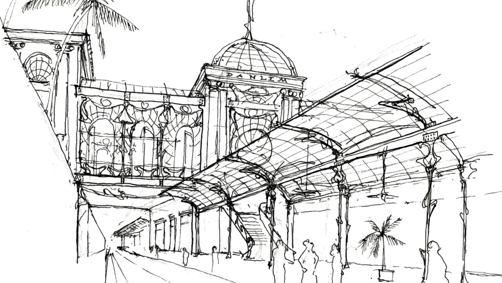 1000x563 Scenic And Architectural Design William B. Roller - Art Nouveau Sketches