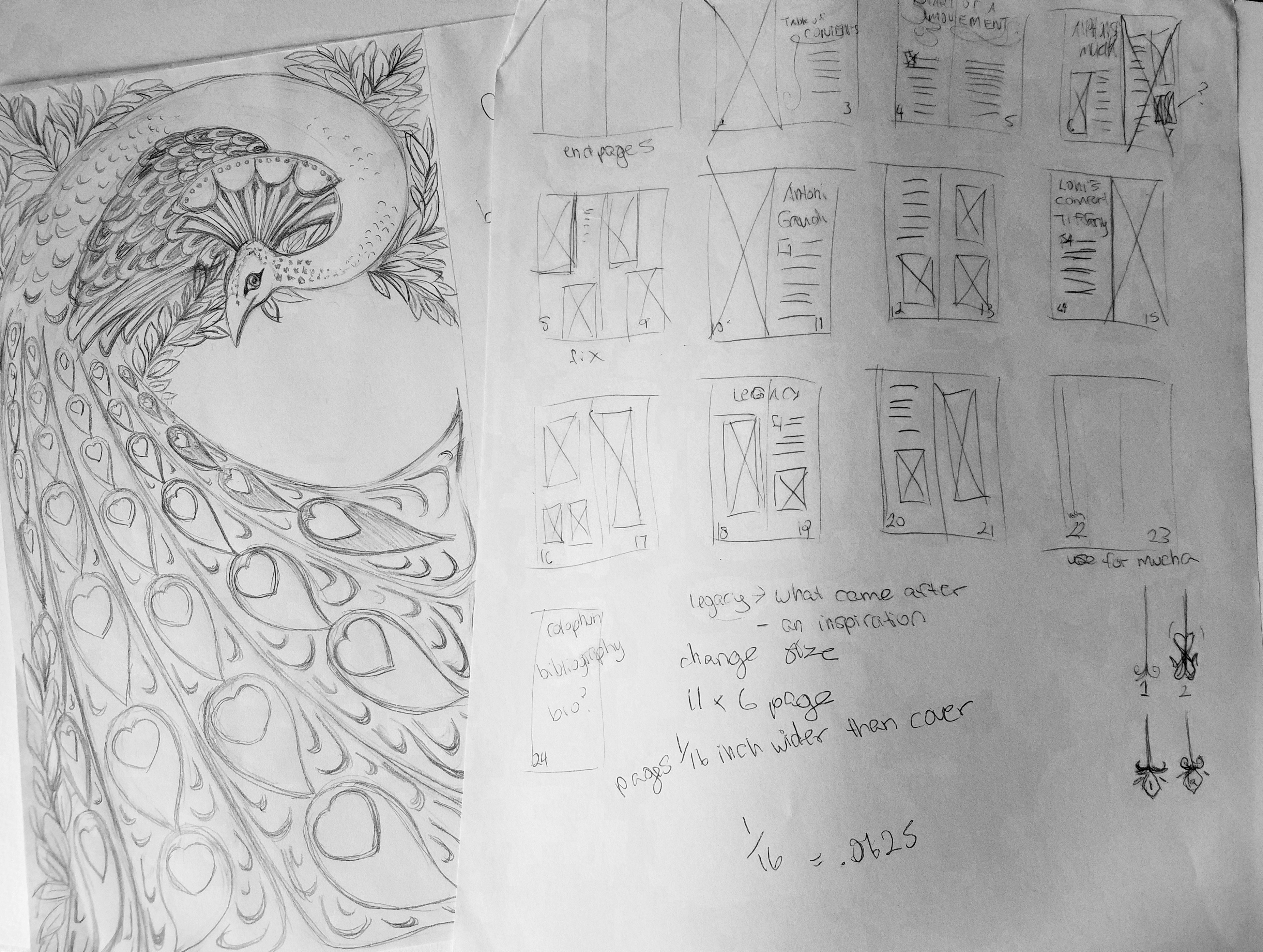 3706x2793 Amy Briones Design - Art Nouveau Sketches