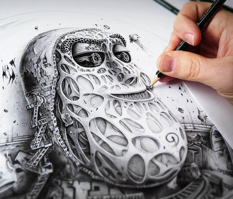 750x640 Details From Buzz Sketch By Pez Art No. 694 - Art Sketches