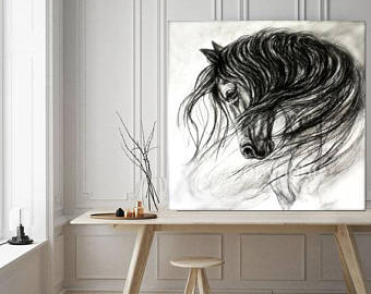 340x270 Charcoal Drawings Amp Illustrations Etsy - Art Work Sketch
