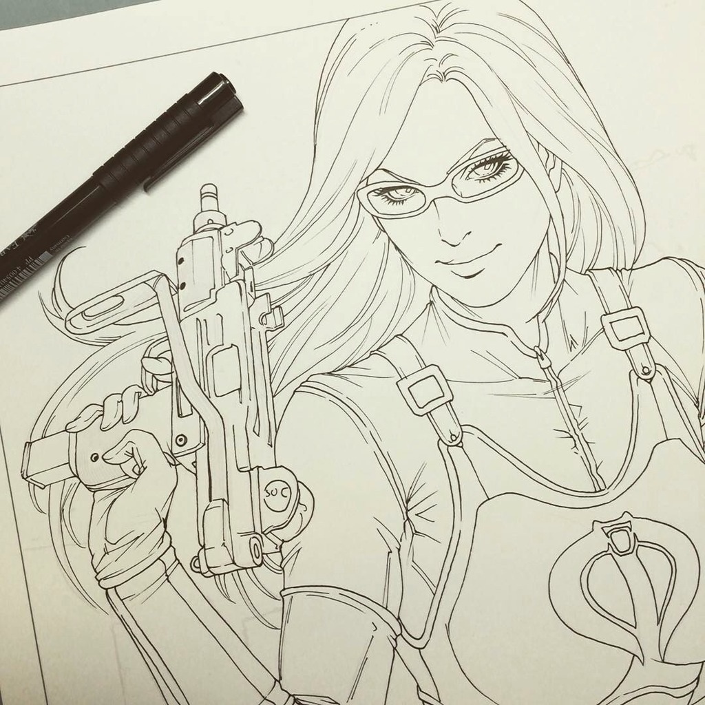 1024x1024 Baroness By Artgerm! - Artgerm Sketch