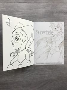 225x300 Stanley Artgerm Lau Signed Superbelle Sketchbook One With Harley - Artgerm Sketch