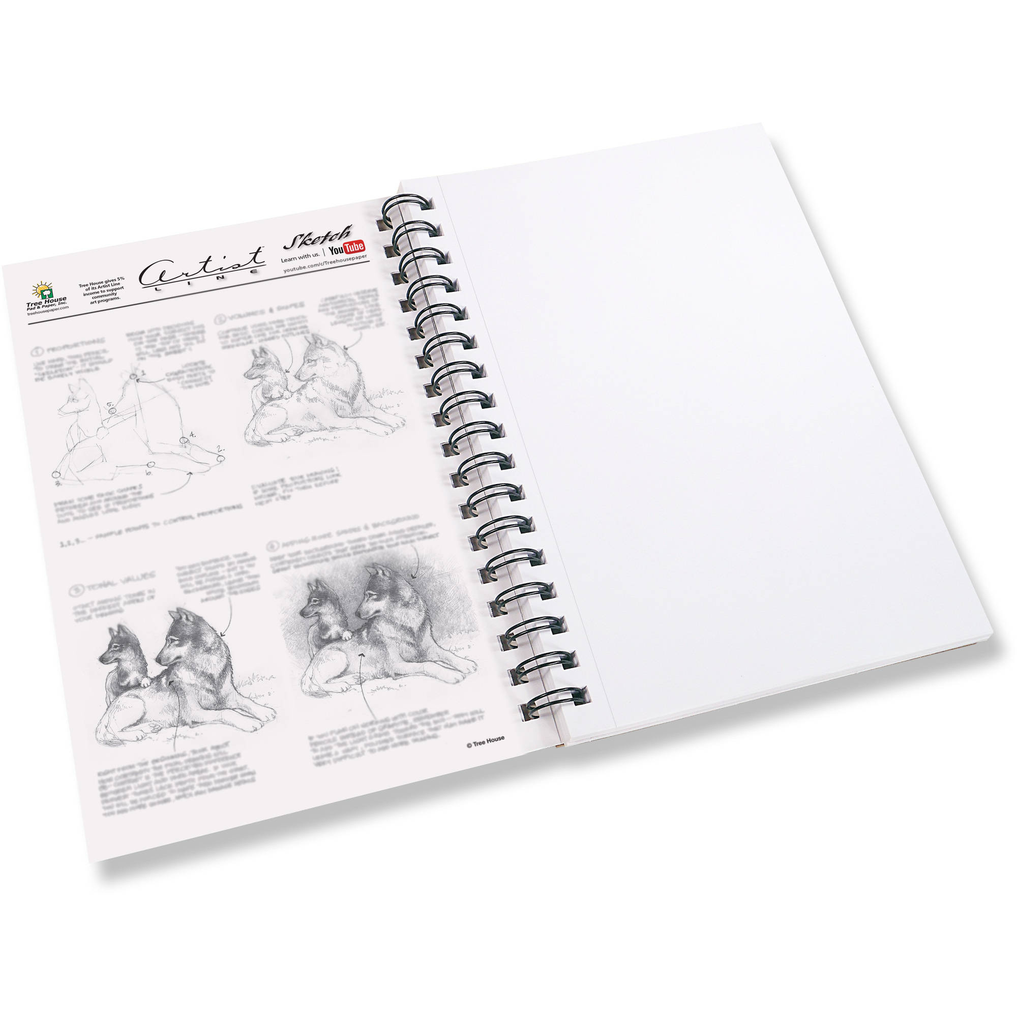 2000x2000 Tree House Artist Line Sketch Book Paper Pad, 9 X 6, 70 Sheets - Artist Sketch Pad