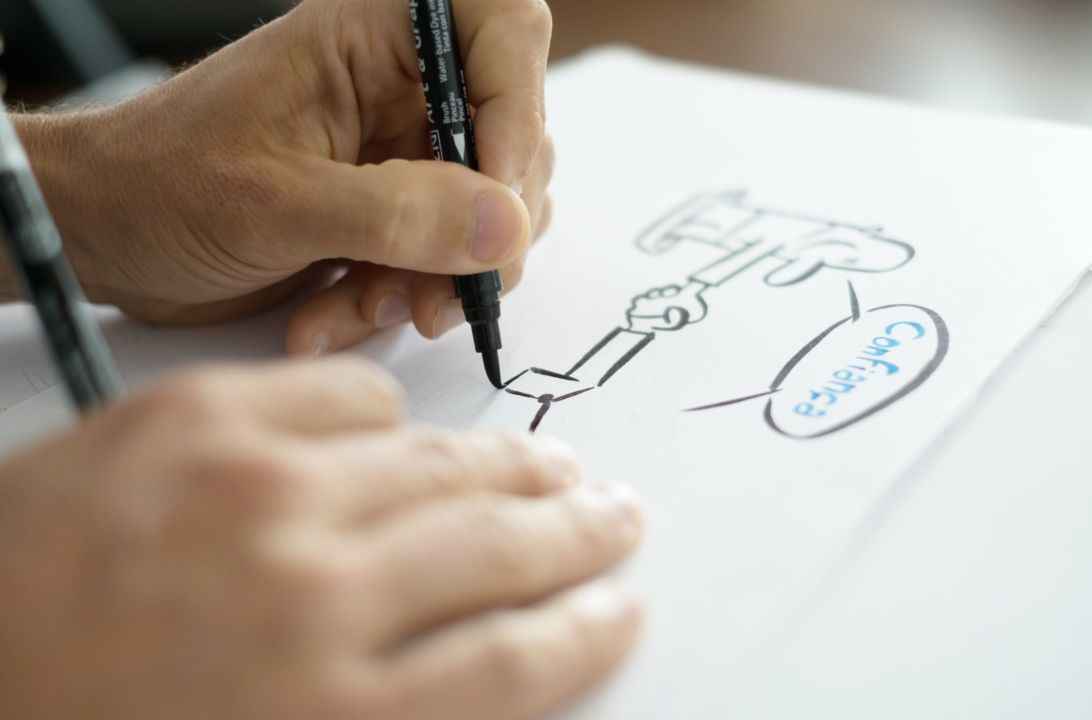 1092x720 Live Sketching For Events Book A Street Artist - Artistic Sketch Definition