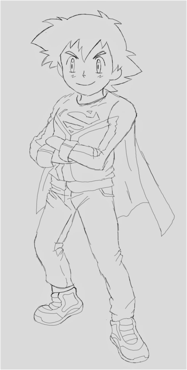 635x1257 Super Ash Sketch By Cosmoring - Ash Sketch