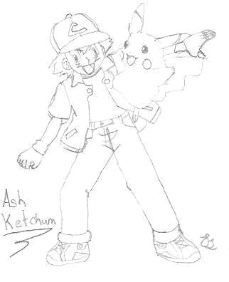 322x396 Ash Ketchum Rough Sketch By Firststrike1177 - Ash Sketch