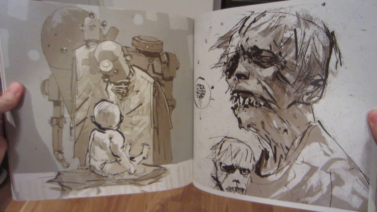 1280x720 Ashley Wood 2007 Uno Tarino (Art Book) - Ashley Wood Sketch