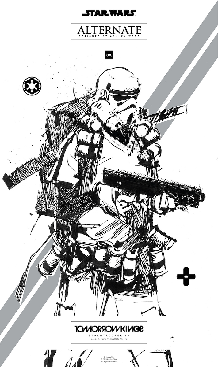 711x1200 Stormtrooper Tk From Ashley Wood Plastic And Plush - Ashley Wood Sketch