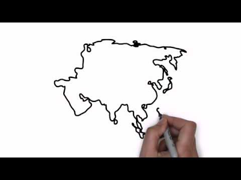 480x360 How To Draw Map Of Asia - Asia Map Sketch