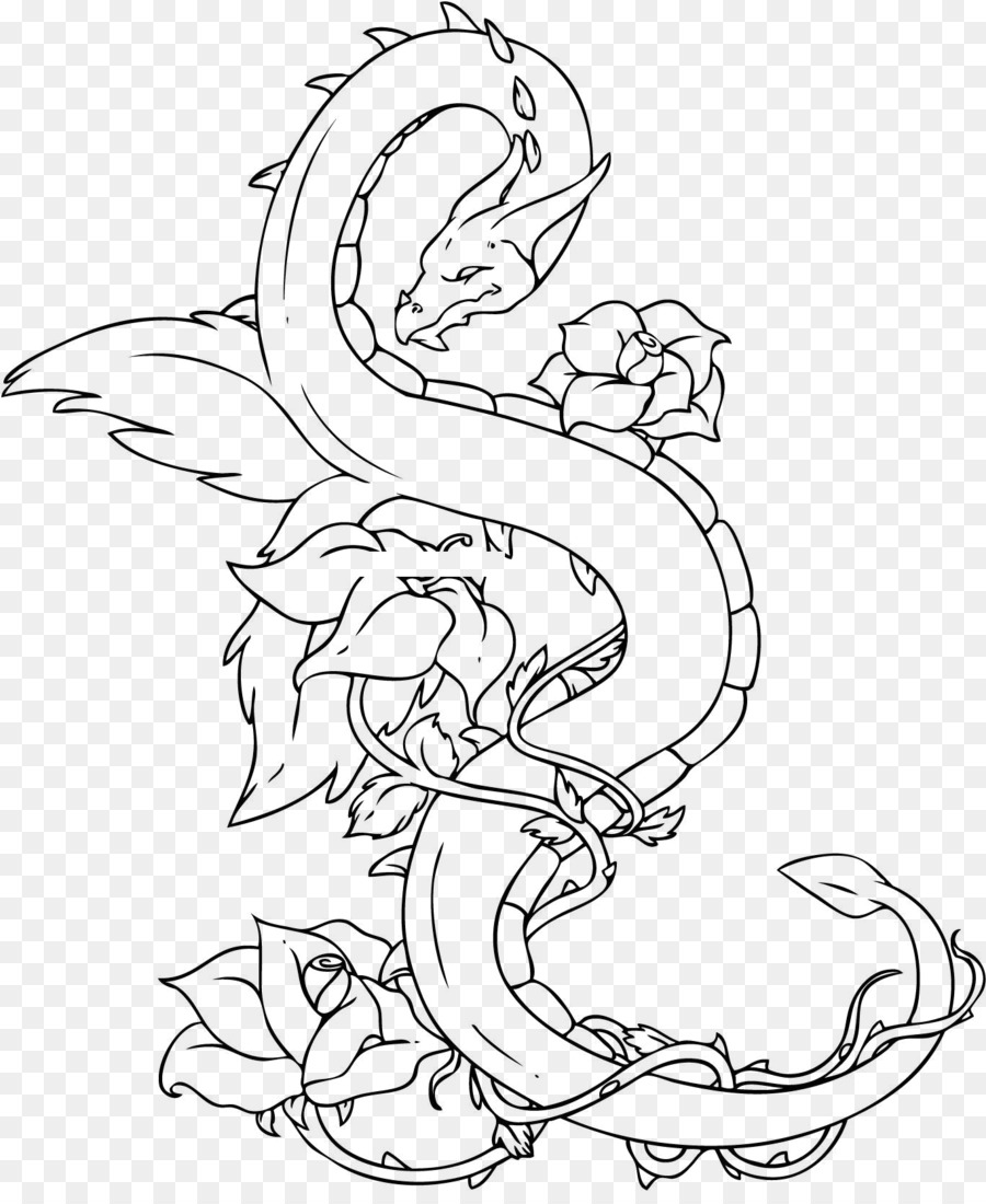 900x1100 China Chinese Dragon Drawing Tattoo - Asian Dragon Sketch