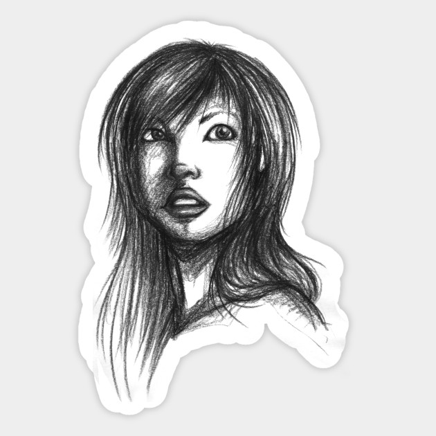 630x630 Beautiful Woman Artist Pencil Sketch 2 - Asian Girl Sketch