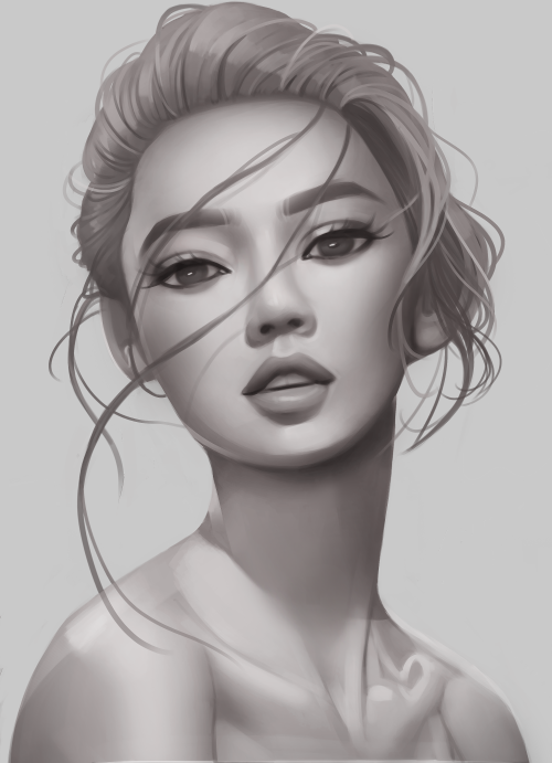 Asian Girl Sketch at PaintingValley.com | Explore collection of Asian ...