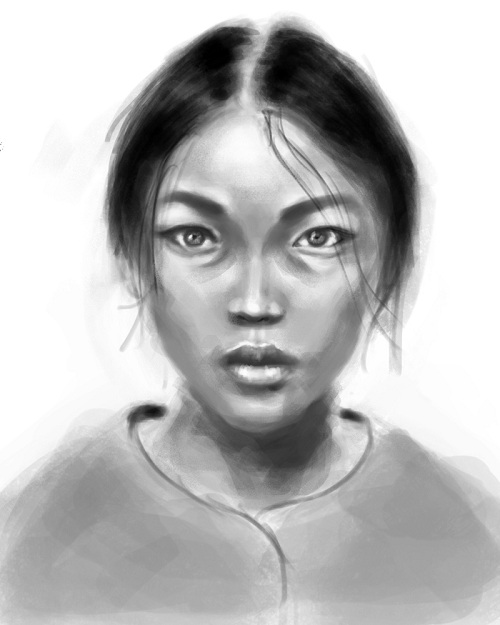 500x625 Asian Girl (Sketch) By Xxtokenxx - Asian Sketch